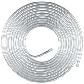 MuHize 3/8 Inch Aluminum Tube, 25 ft 3/8" Hard Fuel Line, Flexible Metal Tubing, Easy to Bend and Corrosion Resistance, Use In Plumbing Fuel Systems, Oil Systems, Water Systems And Air Systems