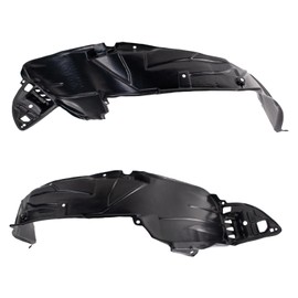 TRQ Front Inner Fender Liner Set Compatible with 2001-2003 Honda Civic HO1248109 HO1249109