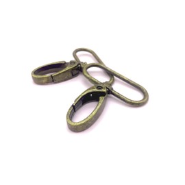 Goyunwell 1-1/2 inch Swivel Lobster Clasps 1.5 inch Swivel Hooks for Purse Bag Making Lobster Claw Swivel Snap Clips Extra Large 38mm 10pcs Antique Bronze