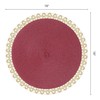 DRMHM Round Placemats Set of 8 Woven Placemats for Dining