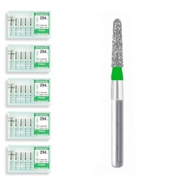 Torpedo, Conical 1.8 mm Dia. Coarse Grit Diamond Dental Bur 25 Pcs. 294.18C2