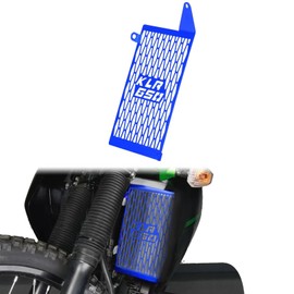 KLR650 Radiator Grille Guard Cover Protector Compatible with KLR650 2008-2018 (Blue)