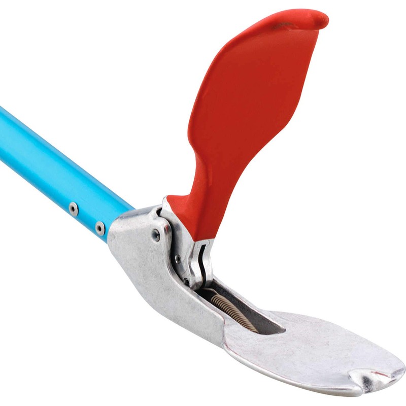 Midwest Gloves 40"L Heavy-Duty Snake Handling Tongs, Blue, Aluminum, Stainless