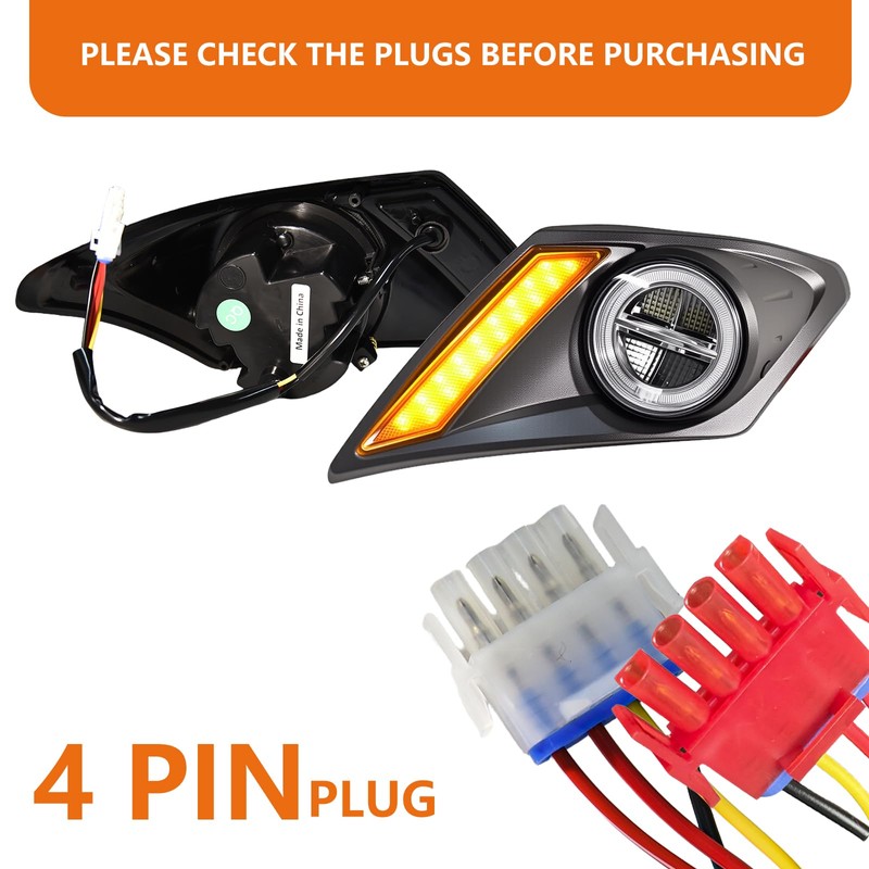 Shu-Ran Golf Cart LED Head Light Kits for Yamaha Drive