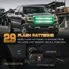 XRIDONSEN 2PCS 30 inch Green White Grill Emergency Lights Strip