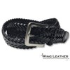 WING LEATHER GTC001 Leather Mesh Belt, Cowhide Leather, Genuine Leather,