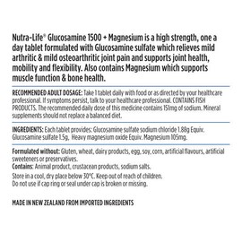 Nutra-Life Glucosamine 1500+ Magnesium 180 Tablets