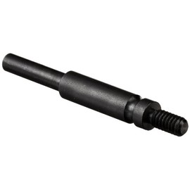 Merit MM20-4 Overlap Slotted Disc, Square Pad, and Cross Pad Quick-Change Mandrel, 3" Overall Length, 1/4" Shank Diameter, 1/4"-20 Thread Size