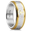 King Will Stainless Steel Spinner Wedding Band for Men-8mm Black