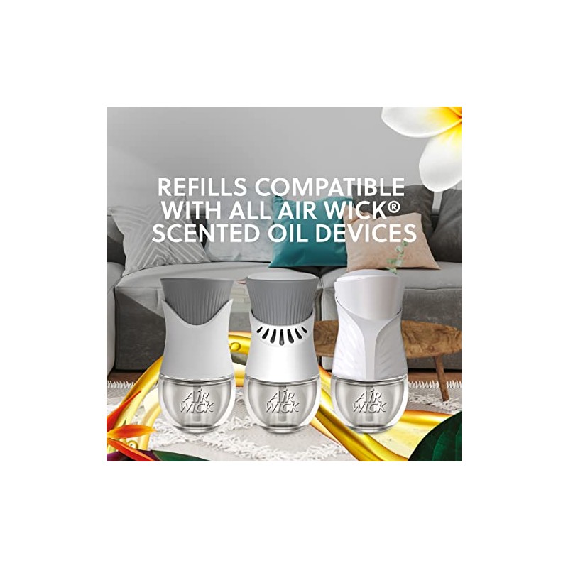 Air Wick Aromatizante de Ambiente Continuo, Paradise Retreat, 5 repuestos
