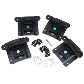 FL3Z-9928408-AB 4PCS Truck Bed Tie Down Anchors Brackets & Box Link Cleats Compatible With For-d F150/250/350