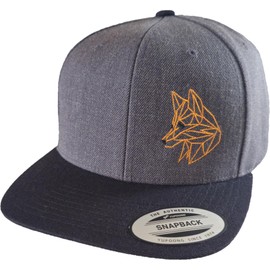 Flexfit Snapback Polygon Fox Cap for Men and Women, Fox Sketch