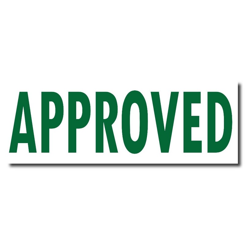 Acorn Sales - Approved Rubber Stamp