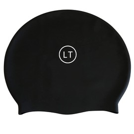 Long Hair Extra Large Black Waterproof Silicone Swimming Cap for Women Men Dreadlocks Braids Afro Hair Extensions Weaves 8.8"x14"