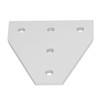 5Pcs Tie Plate 5 Holes Aluminum Robust Reinforced Connecting Mending