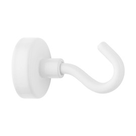Westcott E-10827 00 Magnetic Hooks Neodymium 25 mm Holds up to 15 kg White