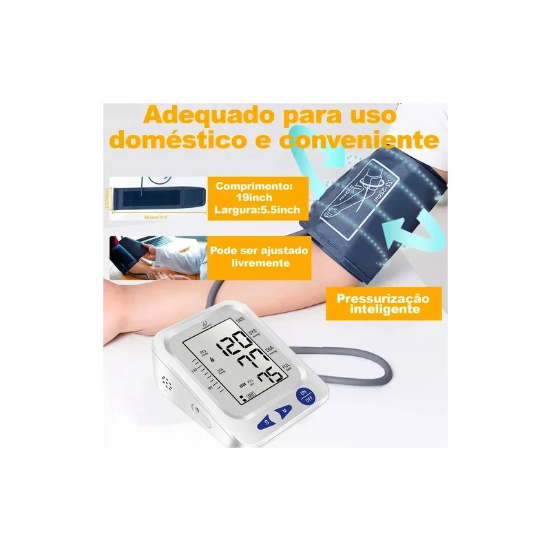 Tensiómetro Digital Para Medir La Presión Arterial, Brazalet