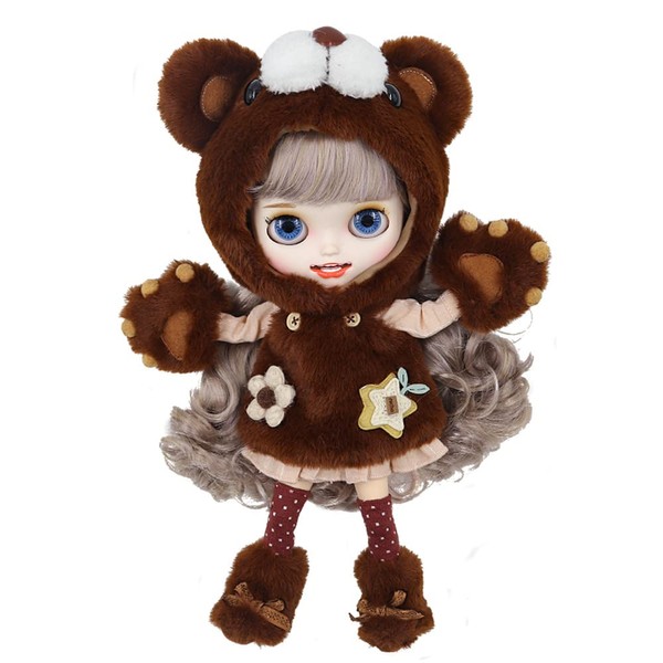 ICY Fortune Days Doll Clothes - Cute Bear, Suitable for 1/6 or 30 cm Tall Doll Dress Accessories, Suitable for Blythe,Obitsu and Licca-Chan Clothes (09)