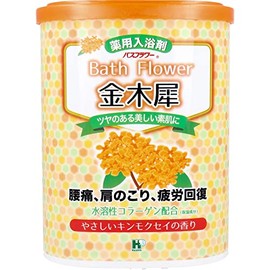 Health Bath Flower, Medicated Bath Salt, Osmanthus, Gentle Osmanthus Scent, 24.0 oz (680 g)