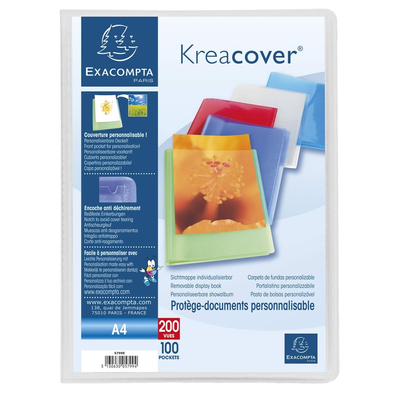Exacompta - Ref 5799E - Kreacover Collection - Semi-Rigid Opaque