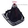 Manual 6 Speed Suede Black Leather Gear Shift knob Complete