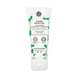 Yves Rocher Pure Menthe Mascarilla Facial de Arcilla -Reduce el exceso de grasa y cierra los poros- 75 ml                                             
