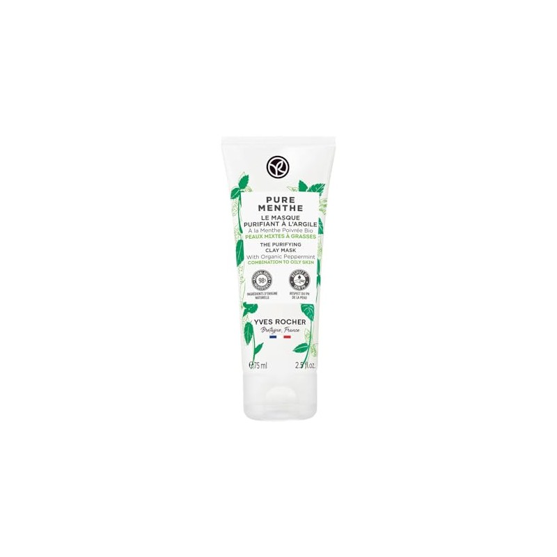 Yves Rocher Pure Menthe Mascarilla Facial de Arcilla -Reduce el