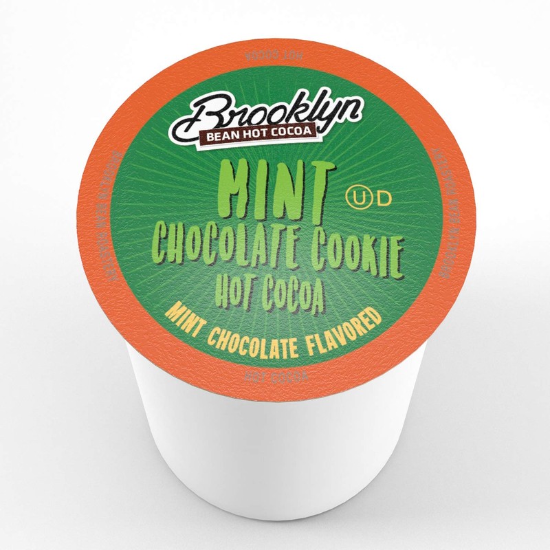 Brooklyn Bean Roastery Mint Chocolate Cookie Single-Cup Hot Cocoa for