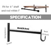 AddGrace Closet Rod Bracket Heavy Duty Shelf Brackets 6 Inch