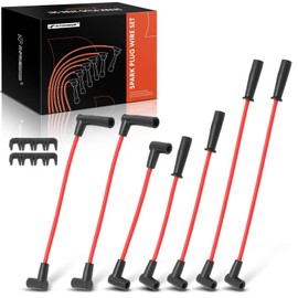 A-Premium - Juego de 7 cables de bujía compatibles con Jeep Grand Cherokee 93-98, Wrangler 91-95, 97-99, Cherokee 91-99, Comanche 91-92, 4.0L, 7 mm