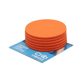 Drink Coaster Felts set of 6 (Orange) Replacement spares for all silicone brands with Absorbent Felt Insert no more drips mix and match colours and style for parties kitchen, restaurant, bar or boat.