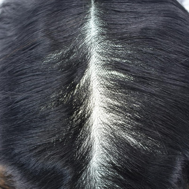 Toupee for Men Ultra Thin Skin PU Men Hair Replacement