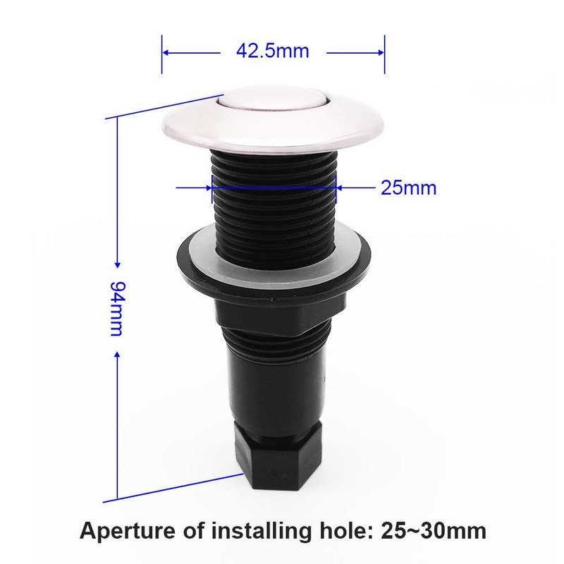 UCTOP STORE Stainless Steel and Plastic Air Activated Switch Button
