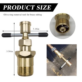 SHMZK Olive Ring Removal Tool, Ferrule Puller for Brass Pipes with Diameters of 1/2" & 3/4", Corrosion-Resistant Sleeve Puller Compression Ring Removal Tool Not Damage The Pipe