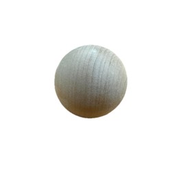 Hockey Stickhandling Balls - Unfinished Hardwood Floorball Training Floor Dribbling Skills, Fakes, Dekes and Ball Handling Drills - 2-Inch Diameter (1)