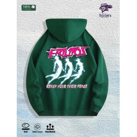 Antihero Inner Peace Graphic Hoodie 100% Cotton US Warehouse 7 ColorsColor: Army Green, Size: Xl