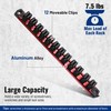 WORKPRO Magnetic Screwdriver Organizer and Wrench Organizer, Aluminum Rail Magnetic