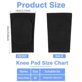 4 Pairs Dance Knee Pads Volleyball Knee Pads Women Protective Non-Slip Knee Pads for Yoga Cheerleading Pole Floor Dance Volleyball