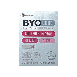 Biocore Inner Care Lactobacillus 170mg x 30 Capsules 1ea / 바이오코어 이너케어 유산균 170mg x 30캡슐 1개
