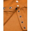 MEROKEETY Women's 2024 Fall Long Sleeve Snap Button Down Solid