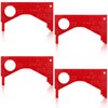 Kathfly 4 Pcs Dungeness Crab Gauge Measure Clam Measuring Tool