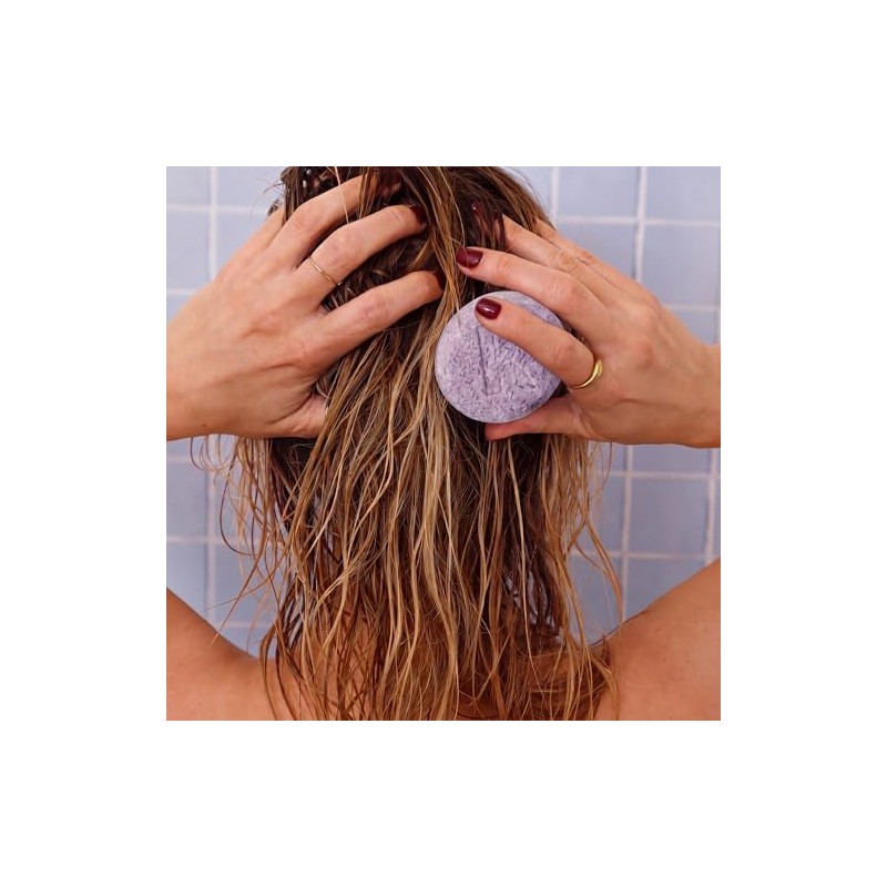 Seek Bamboo Champú Sólido Morado Para Cabello Rubio, Plateado Y