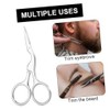 2pcs Eyebrow Grooming Set with Scissors and Comb for Women