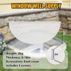 QIPRAONO Basement Window Well Covers Outside, Heavy-Duty Egress Window Well