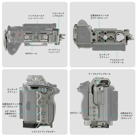 TILTA FX3 FX30 Cage for Sony FX3 FX30 Full Camera Cage with HDMI Cable Clamp Attachment, Titanium Gray TA-T16-FCC-TG