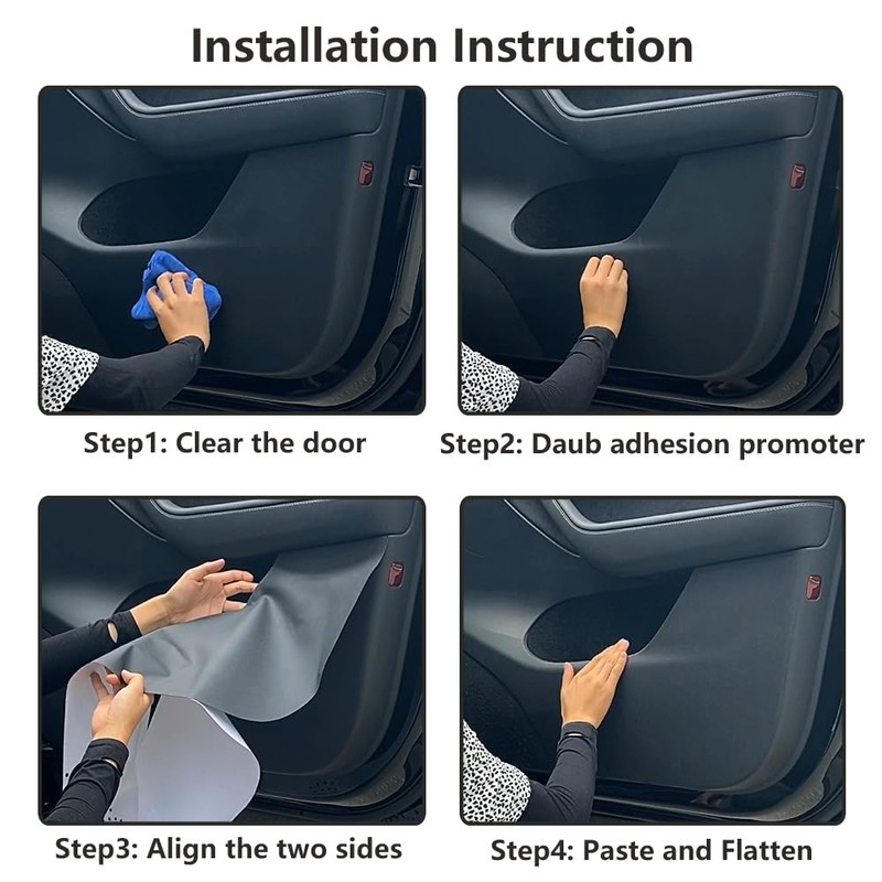 LUNQIN Car Door Anti Kick Pad for Lexus ES 350