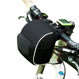 Waterproof Oxford Cloth Bike Bag Large Capacity Handlebar Front Tube Bag Pocket Shoulder Backpack