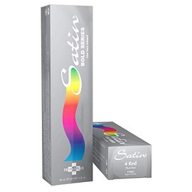 Satin | Bold Plum Red | Complete Hair Dye | Permanent and Semi-Permanent | Long Lasting | Vegan and Cruelty-Free