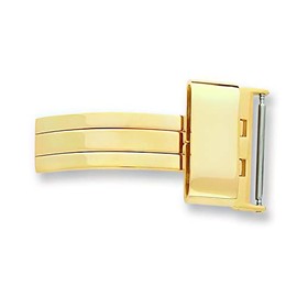 deBeer Gold-Tone Deployment Watch Jewelry Finding Watch Repair 12mm