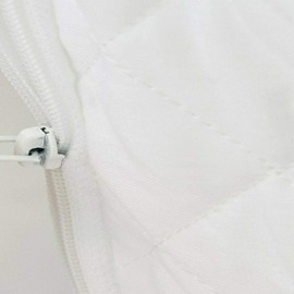 Comfort Collections Large Acid Reflux Flex Support Bed Wedge Pillow with Luxury Quilted Cover WHITE